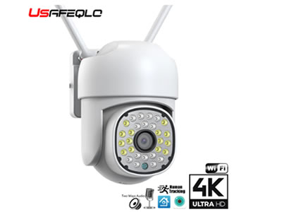 USAFEQLO N820X  5MP H.265X Wireless Outdoor 1080P HD AI Human Detection Camera with 128GB Card